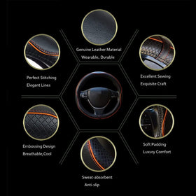 Rsept cover installed on wheel demonstrating improved grip and driving comfort