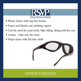 RSVP International goggles on kitchen counter illustrating everyday use