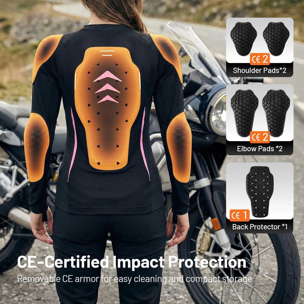 RSYSO side profile showing Grip-Tech waistband for secure ride fit