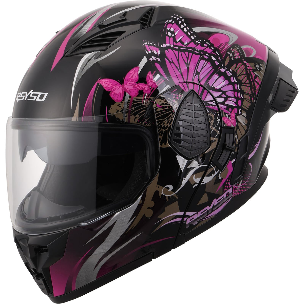 RSYSO pink helmet front view showing sleek profile and DOT compliance benefit