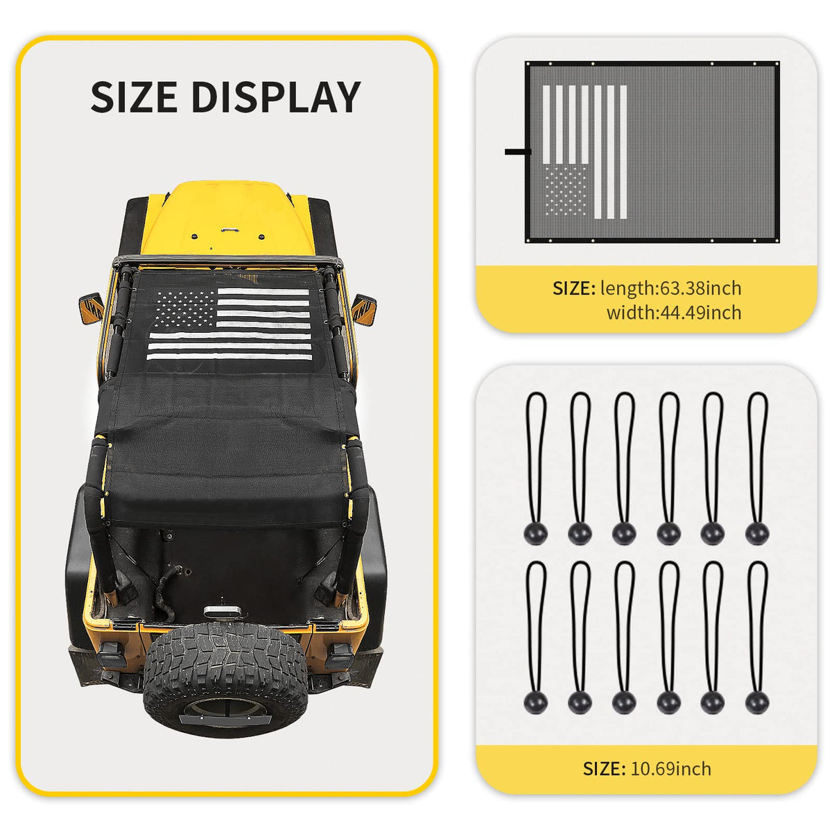 RT-TCZ elastic strap attachment detail showing no-drill secure fit