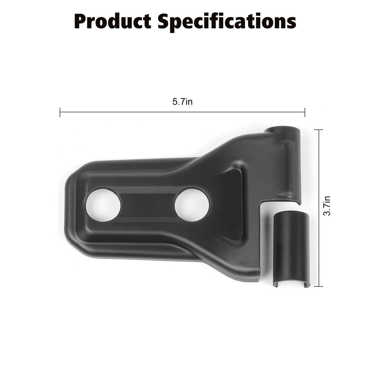 RT-TCZ hinge covers on passenger side demonstrating symmetry and visual upgrade