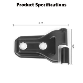 RT-TCZ hinge covers on passenger side demonstrating symmetry and visual upgrade