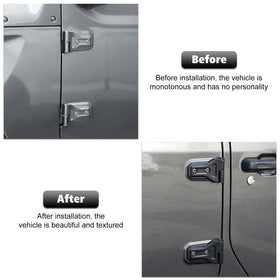 RT-TCZ rear hinge cover close-up showing tight fit and protection from grime