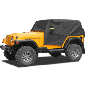 RT-TCZ front view showing full Jeep Wrangler cover fit and protection
