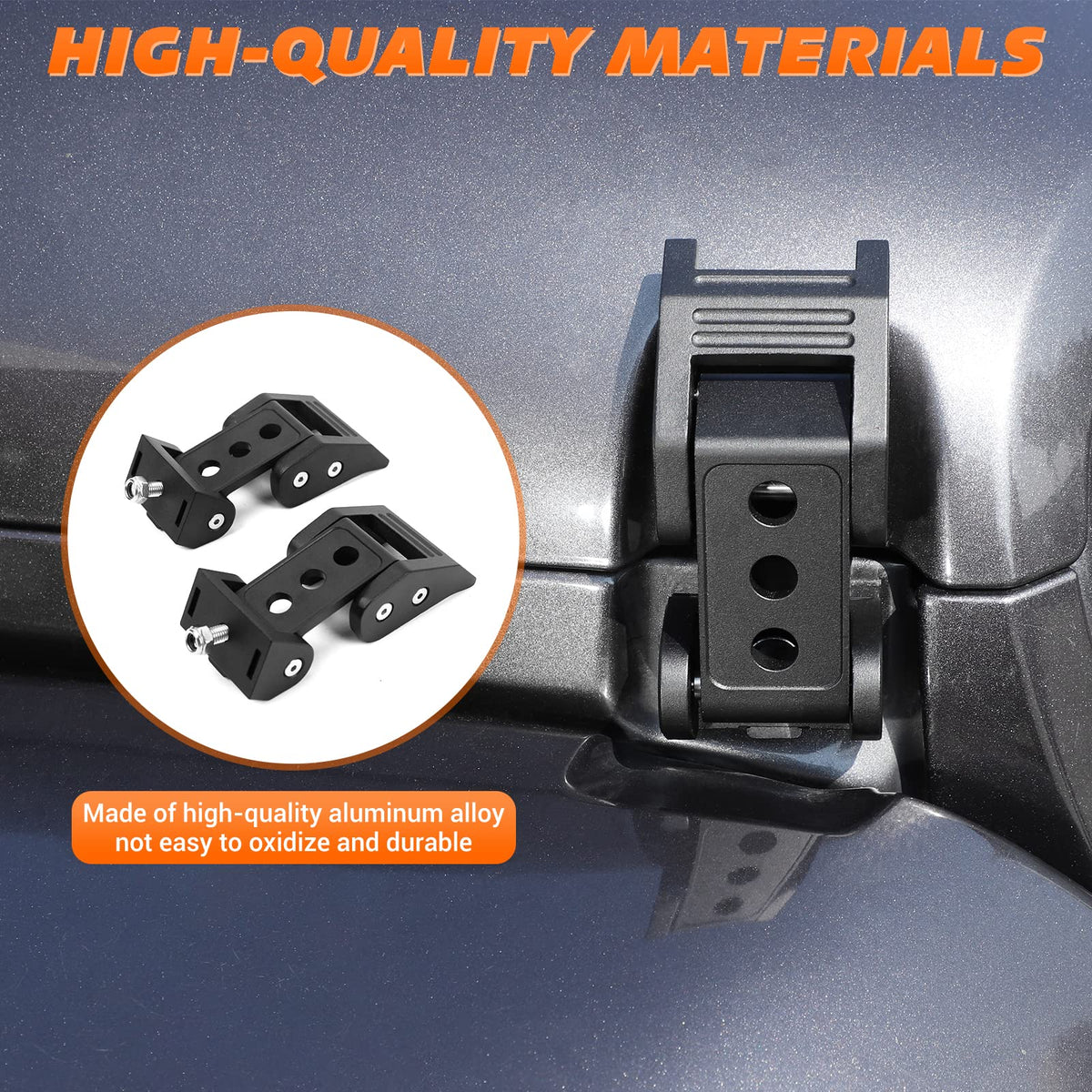 RT-TCZ latches in offroad lifestyle setting providing rugged visual upgrade
