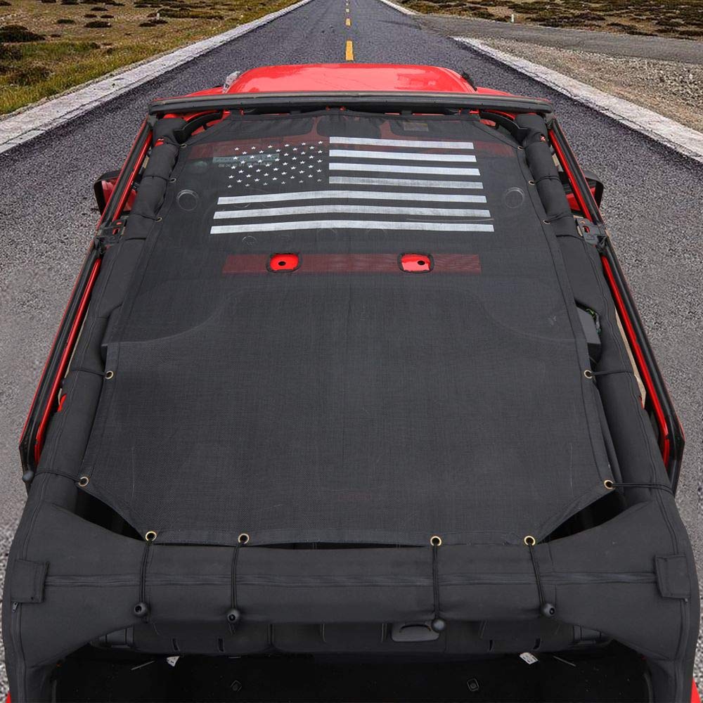RT-TCZ size scale with Jeep door showing fit for 4-door JKU models