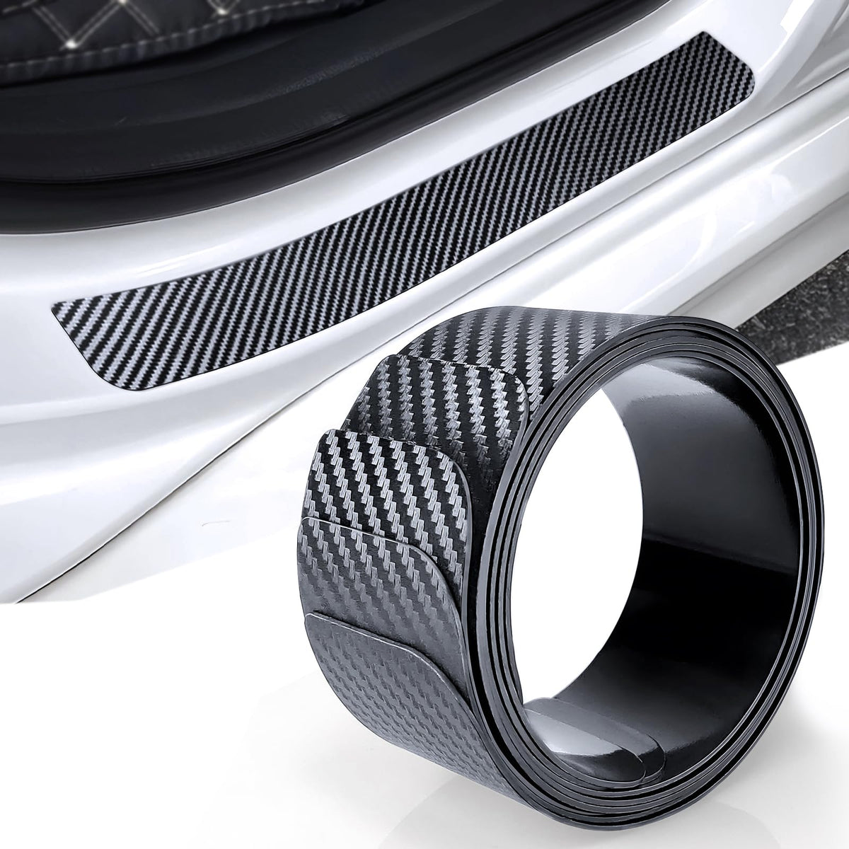 Ruautumn front door protector packaging showing included long and short pieces for easy fit