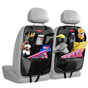Rubbermaid front view of organizer showing pockets and tidy storage benefit