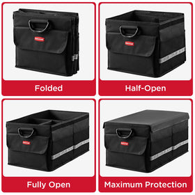 Rubbermaid sturdy base supporting heavy loads for reliable transport