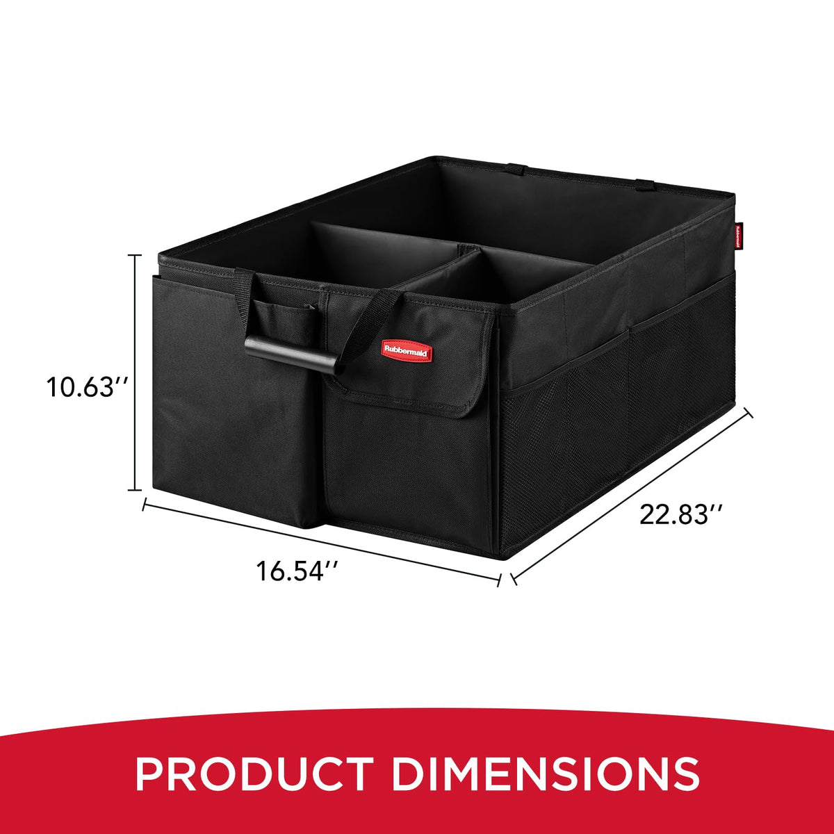Rubbermaid reinforced base closeup providing stability and heavy-load support