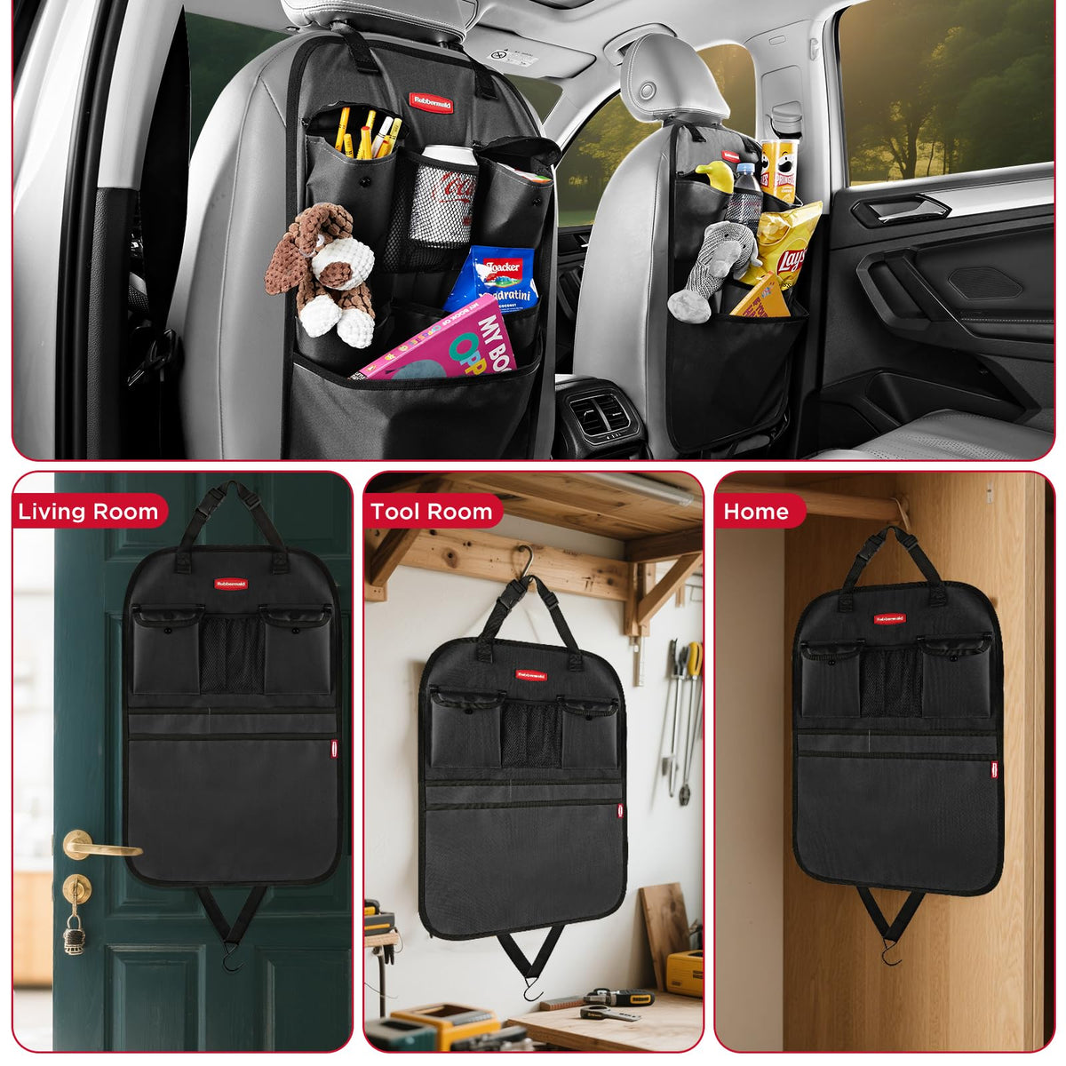 Rubbermaid adjustable straps and buckles detail for secure fit