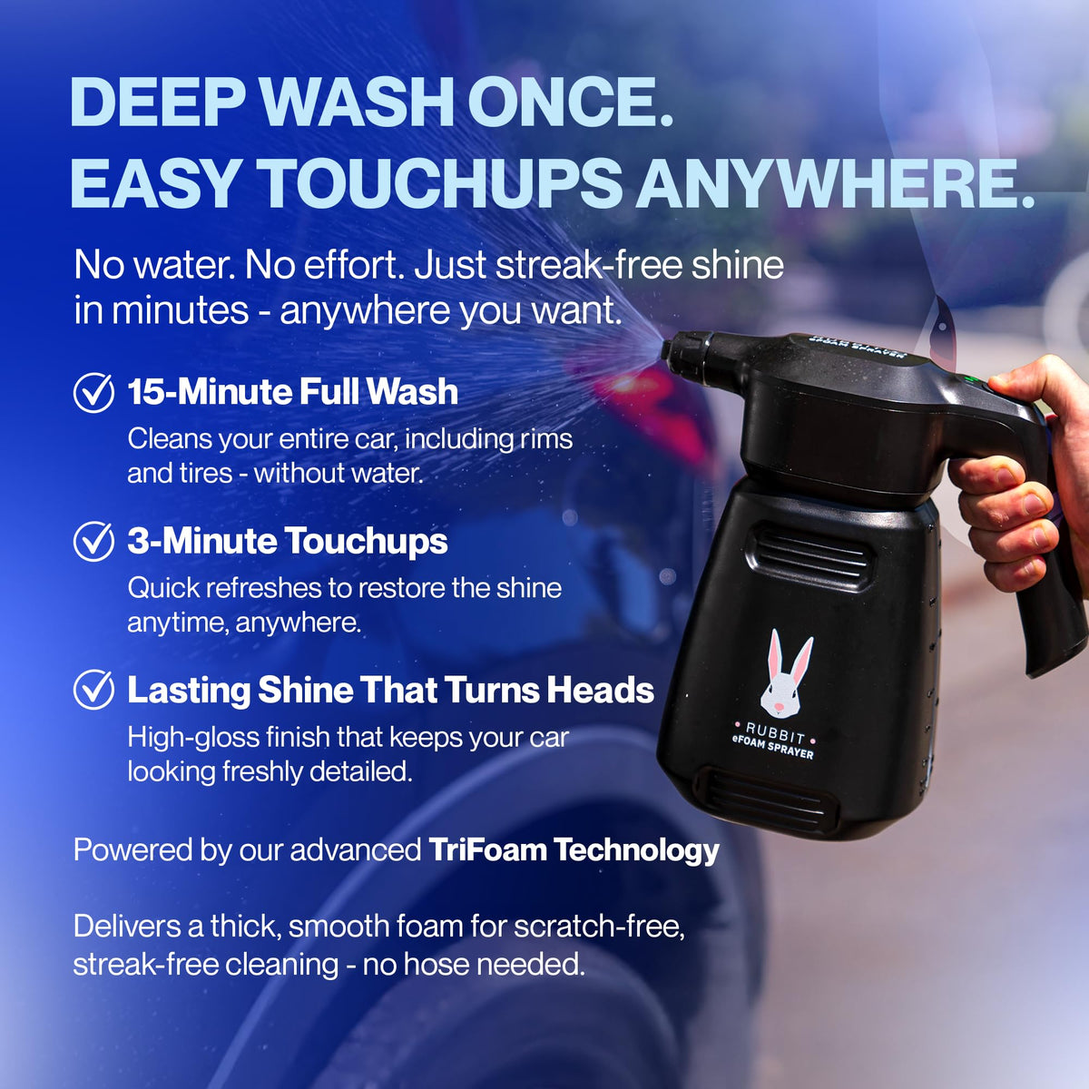 Rubbit complete kit stored in a trunk showing easy portability and quick access