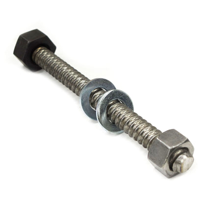 Rudedog U.S.A. front view of Speed Bolt showing welded and loose nuts for fast alignment