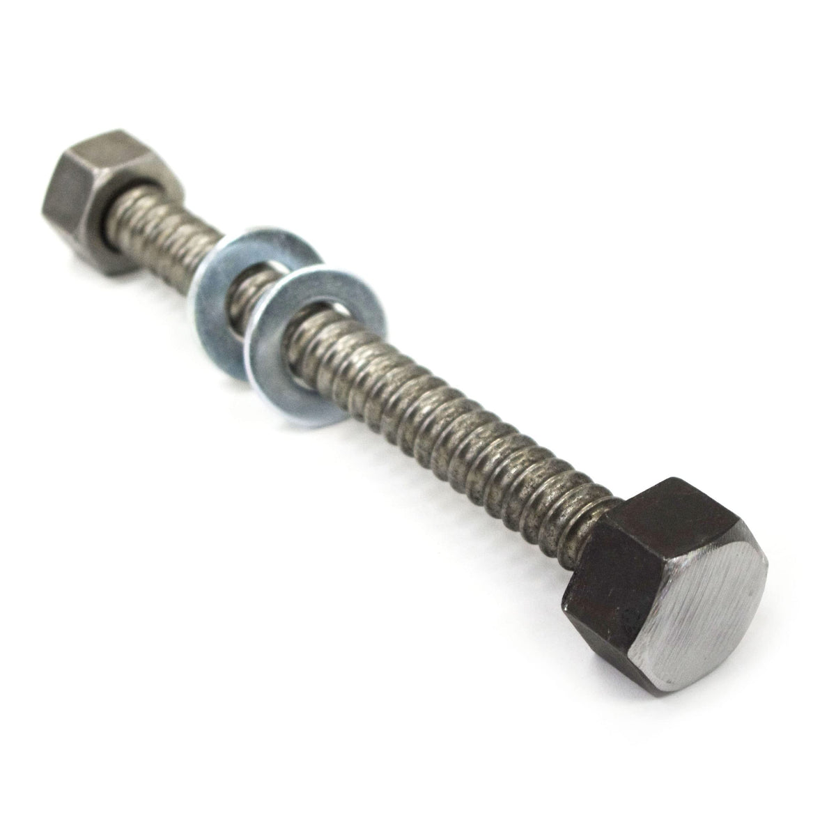 Rudedog U.S.A. Speed Bolt clamping two steel beams to speed permanent bolting