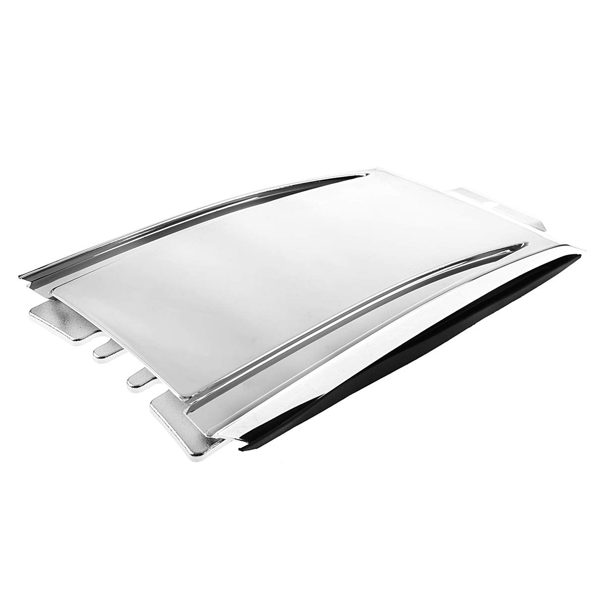 Rudyness close-up of chrome surface highlighting reflective finish and corrosion resistance