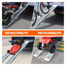 Ruedamann ramp beside measuring ruler showing folded and unfolded scale