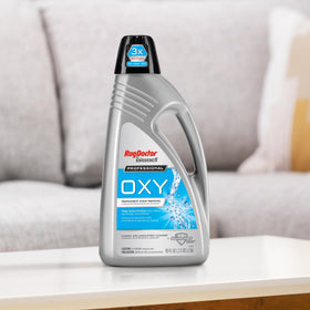 Rug Doctor by BISSELL side-by-side before and after stain removal
