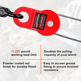RUGCEL WINCH swivel ring angled 90 degrees for flexible rigging advantage