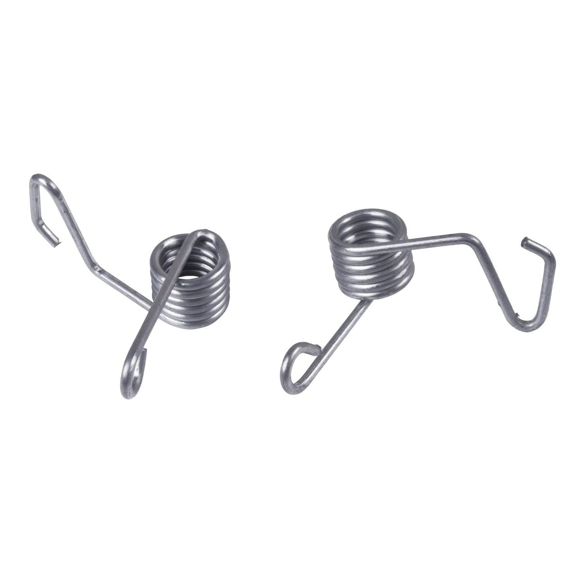 Rugged Ridge door spring kit front view showing both springs and black finish for easy replacement