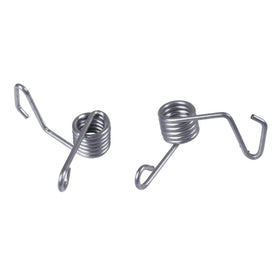 Rugged Ridge door spring kit front view showing both springs and black finish for easy replacement