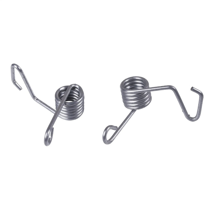 Rugged Ridge door spring kit front view showing both springs and black finish for easy replacement