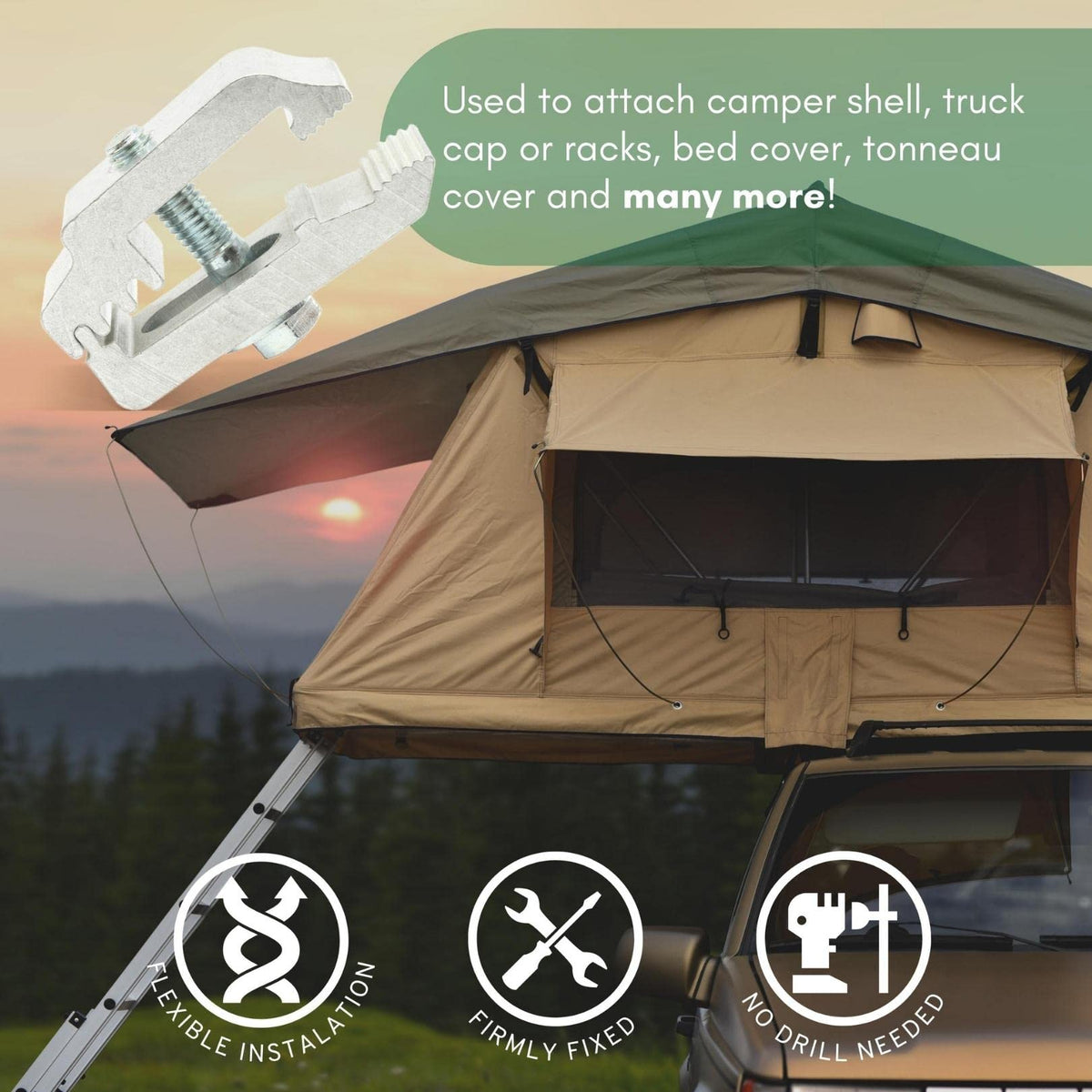 RuggedXL truck with cap in lifestyle scene showing tidy, secure loading benefit