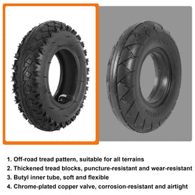RUHUO tire mounted on scooter demonstrating enhanced handling in use