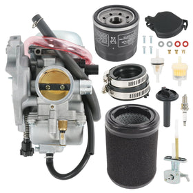 RUIANOMG carburetor front view showing clean fit and improved fueling
