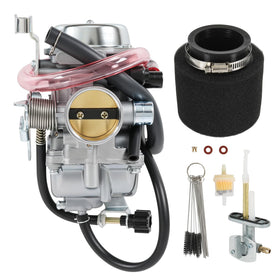 RUIANOMG carburetor front view showing mounting pattern and fit benefits