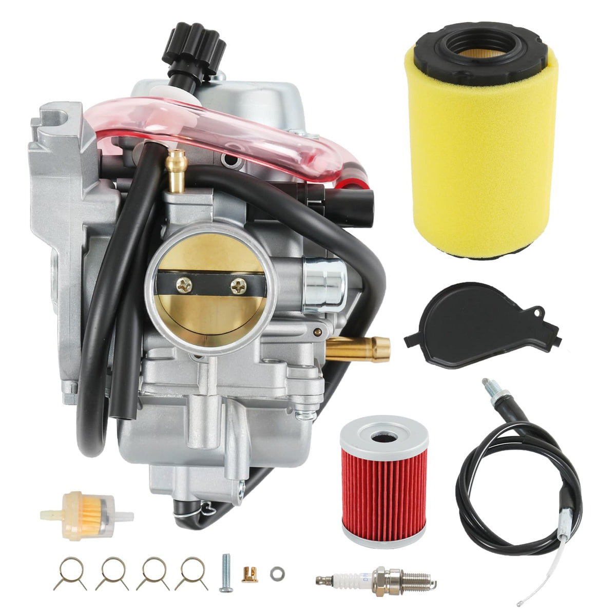 RUIANOMG carburetor front view showing fit and mounting benefit