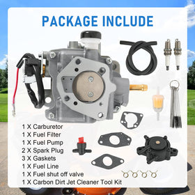 RUIANOMG carburetor installed on a Kohler engine demonstrating direct fit