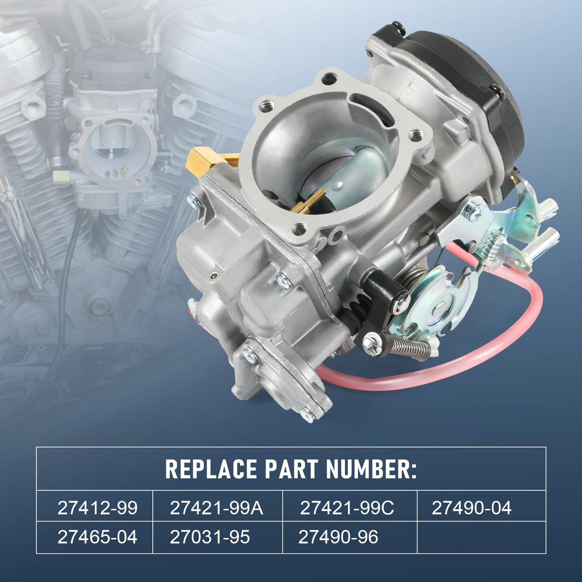 RUIANOMG carburetor installed on Harley Sportster demonstrating direct-fit reliability