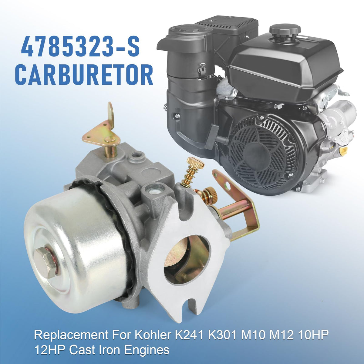 RUIANOMG carburetor side detail highlighting throttle shaft and ports for smooth operation