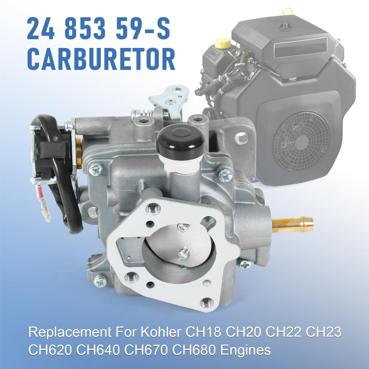RUIANOMG carburetor mounting detail showing secure OEM-aligned connection