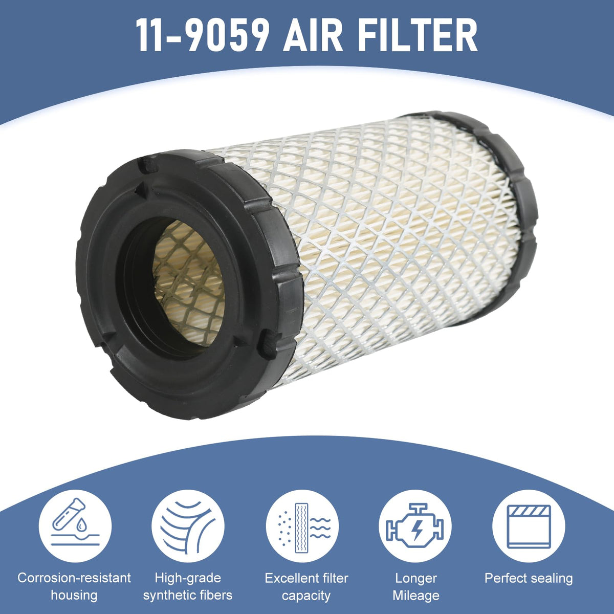 RUIANOMG fuel filter body and label visible to confirm correct replacement and fit