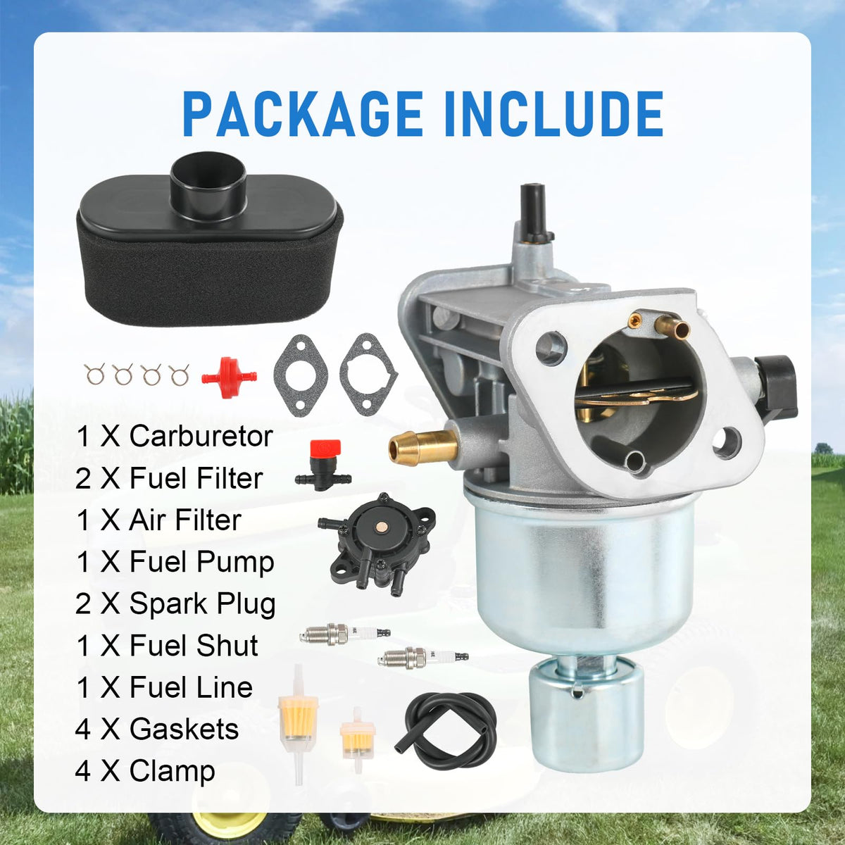 RUIANOMG full kit laid out to show all included parts for one-stop repair