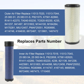 RUIANOMG inner filter side view demonstrating correct fit and seal