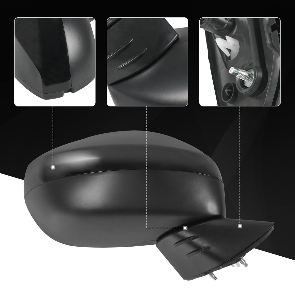 RUIANOMG mirror installed on a 2023 Civic demonstrates seamless factory appearance