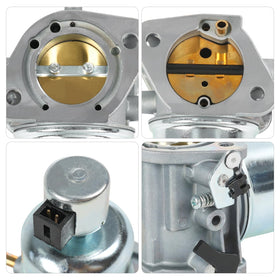 RUIANOMG carburetor installed on Kawasaki engine demonstrating direct fit benefit