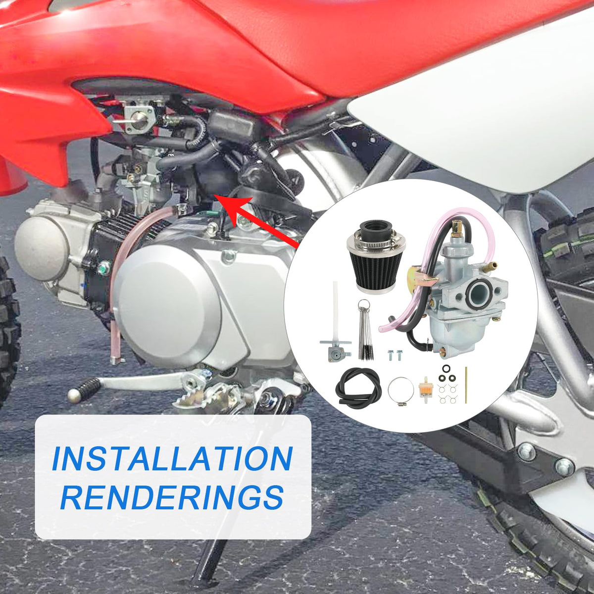 RUIANOMG carbon jet cleaner toolkit laid out to help clear deposits and improve performance
