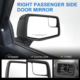 RUIANOMG mirror mounting plate detail showing bolt pattern for easy direct-fit installation