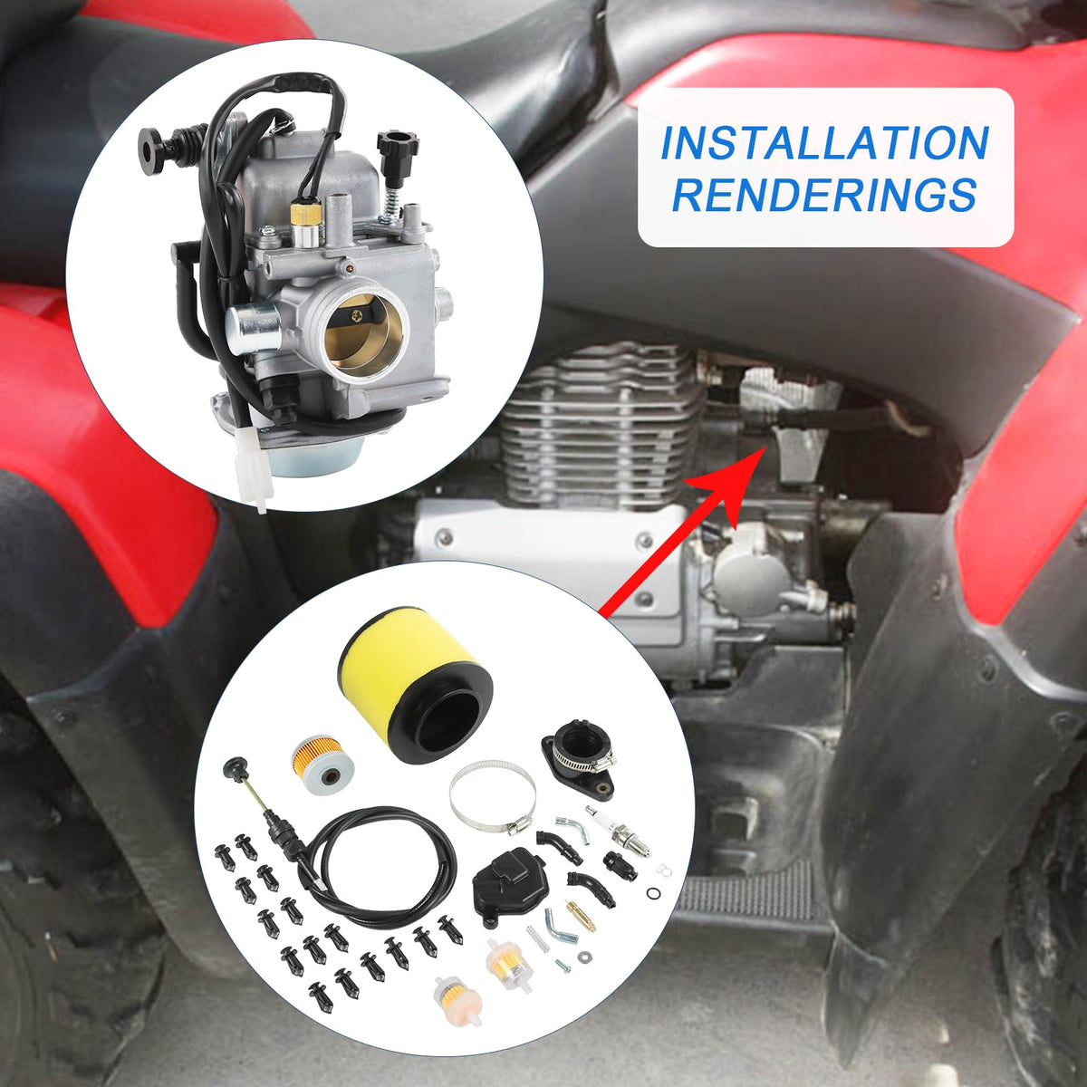 RUIANOMG spark plug and oil filter displayed to refresh vehicle tune-up