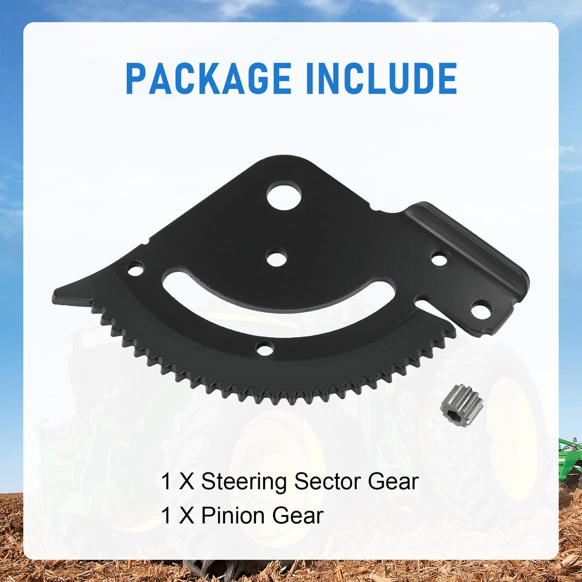RUIANOMG pinion installed on steering sector demonstrating improved steering response