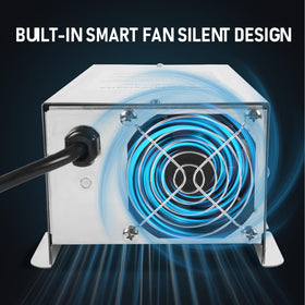 RUIANOMG WF-9875 installed in an RV cabinet powering 12V systems and batteries