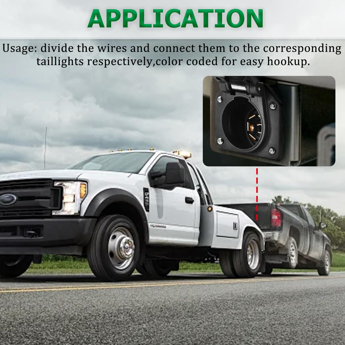Ruibapa adapter installed on vehicle hitch showing convenient towing readiness