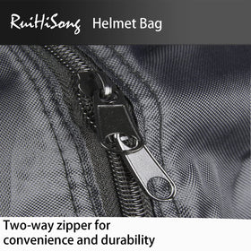 RuiHiSong helmet bag silver piping accent for visibility and style