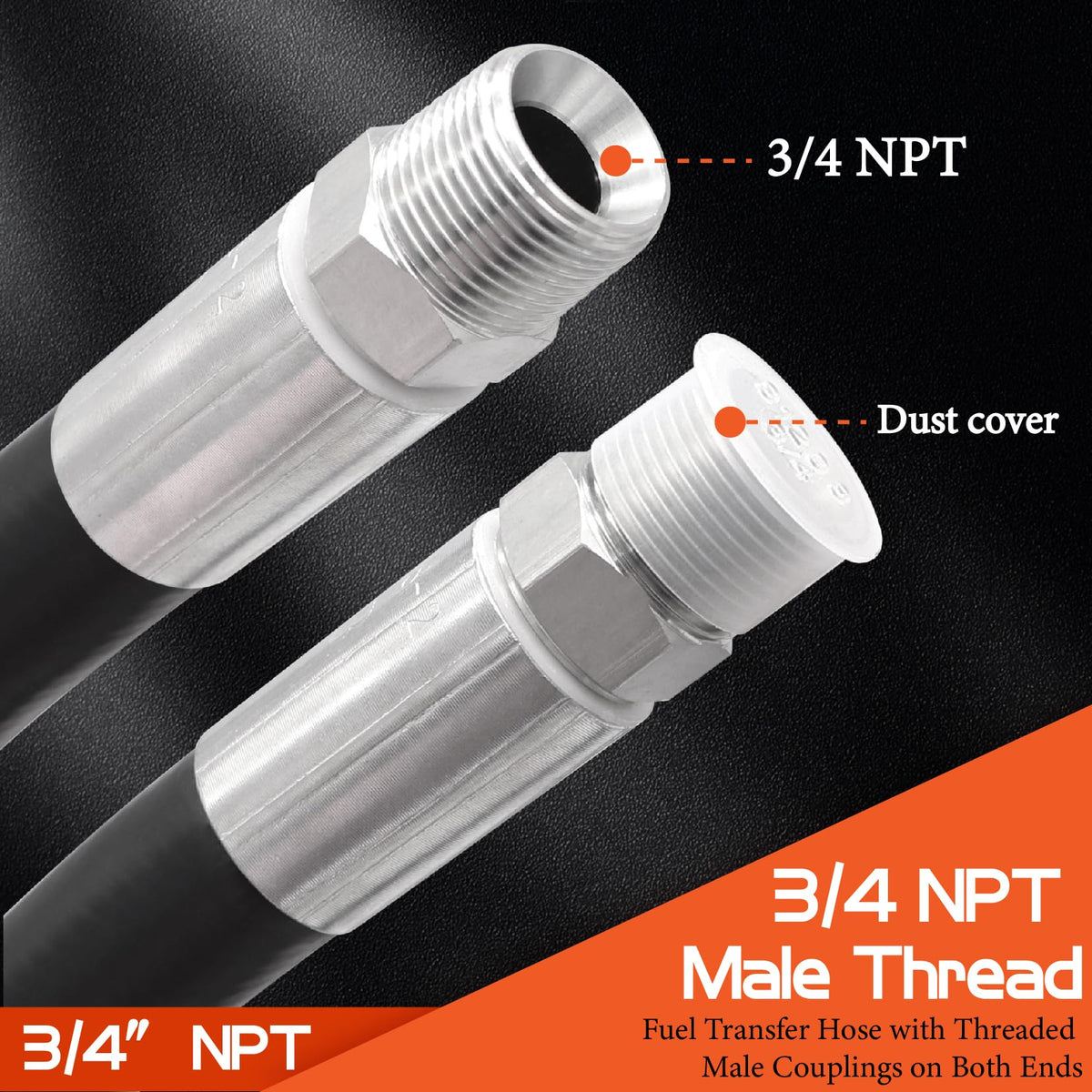 Ruikarhop stainless-steel braided reinforcement detail illustrating strength and pressure resistance