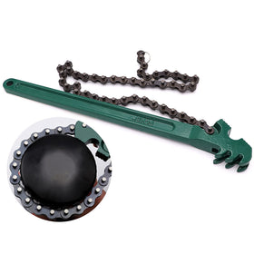 Ruikarhop closeup of chain links, durable carbon steel for strong grip