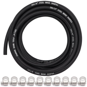 Ruikarhop front view of 25ft fuel hose package showing ready-to-install benefits